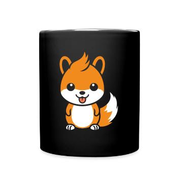 Humour petit écureuil - Mug uni - noir - Devant