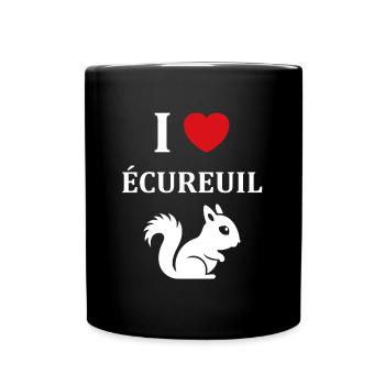 Humour petit écureuil - Mug uni - noir - Devant