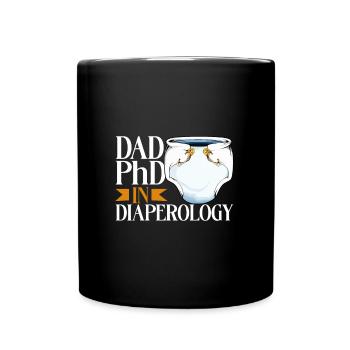 Doktor der Windelwechsology - Windelwechseln - Tasse einfarbig - Schwarz - Vorne