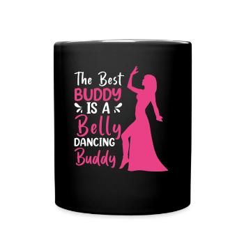 Funny Belly Dancer, Belly Dancing Quotes Dancer - Full Colour Mug - black - Front
