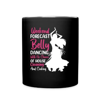 Danseuse du ventre drôle, danseuse du ventre - Mug uni - noir - Devant