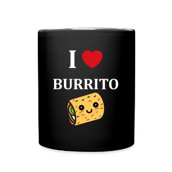 Amour Petit burrito - Mug uni - noir - Devant