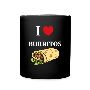 Amour Petit burrito - Mug uni - noir - Devant