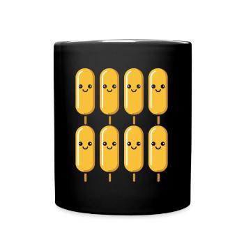 Mais Hundefutter - Tasse einfarbig - Schwarz - Vorne