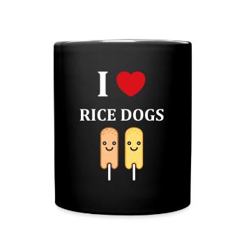 Corn dog food - Full Colour Mug - black - Front