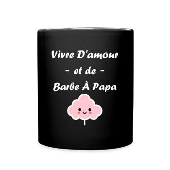 Humour Petite Barbe à papa - Mug uni - noir - Devant