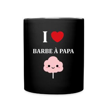 Humour Petite Barbe à papa - Mug uni - noir - Devant