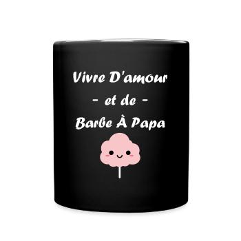 Humour Petite Barbe à papa - Mug uni - noir - Devant