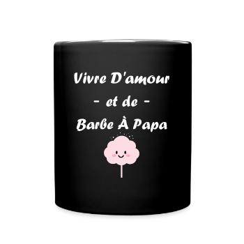 Humour Petite Barbe à papa - Mug uni - noir - Devant