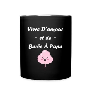 Humour Petite Barbe à papa - Mug uni - noir - Devant