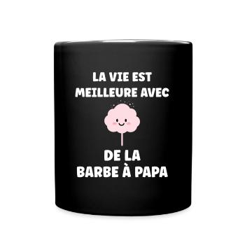Humour Petite Barbe à papa - Mug uni - noir - Devant