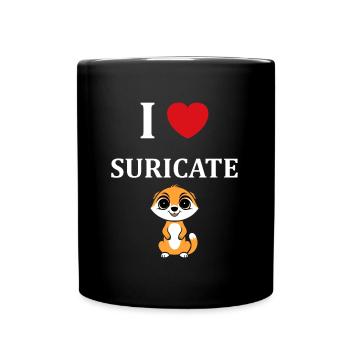 Humour petit suricate - Mug uni - noir - Devant