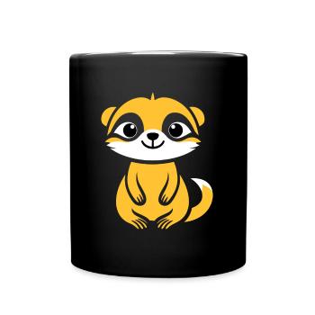 Humour petit suricate - Mug uni - noir - Devant