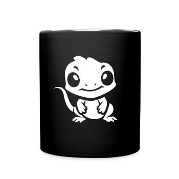 christmas reindeer cute funny smile with christmas - Mug uni - noir - Devant