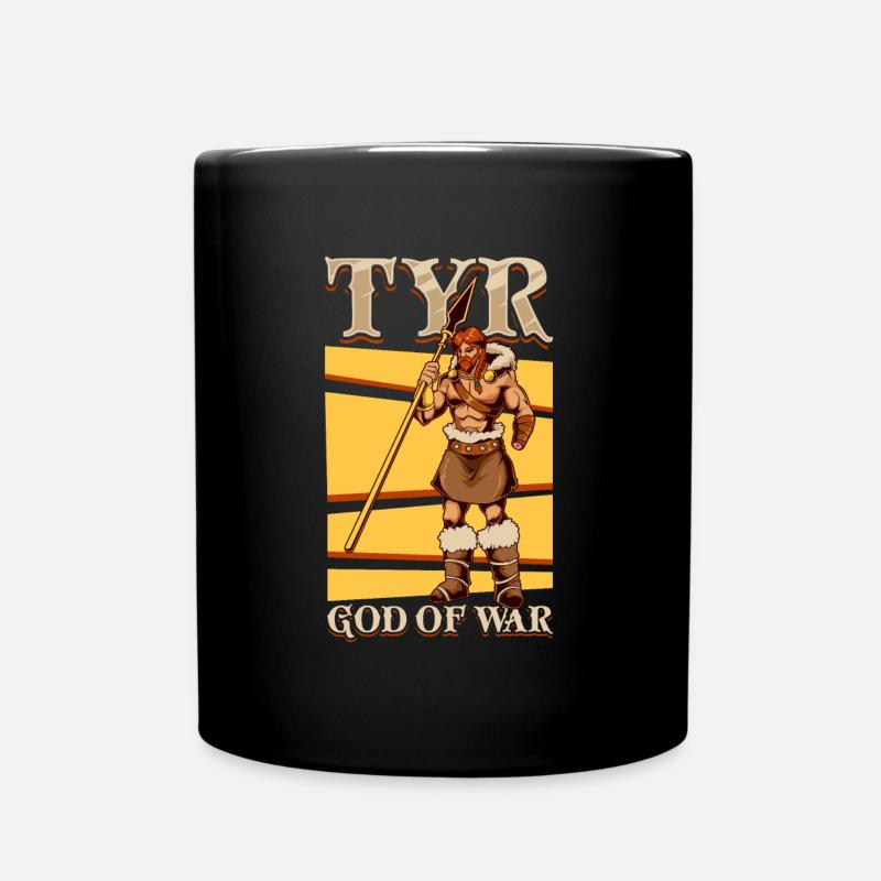 Wikinger Kriegsgott Tyr - Tasse einfarbig - Schwarz