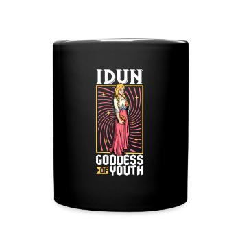 Wikinger Göttin Idun - Tasse einfarbig - Schwarz - Vorne