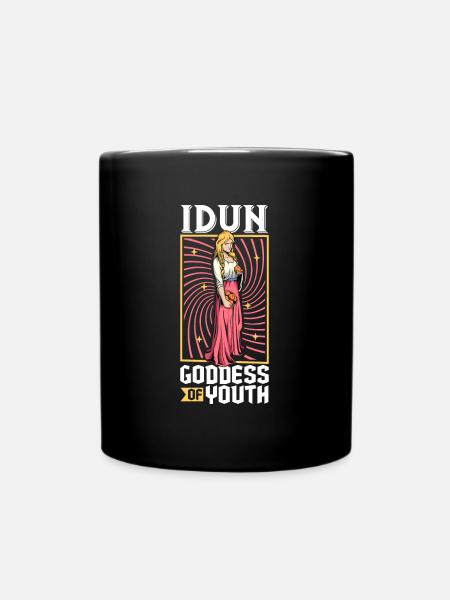 Wikinger Göttin Idun - Tasse einfarbig - Schwarz