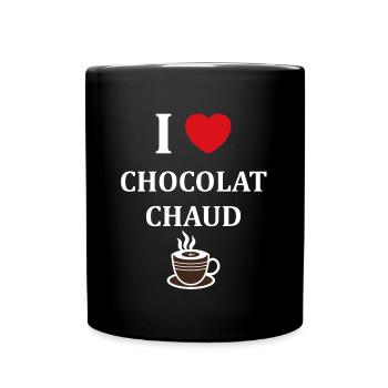 Humor Small Hot Chocolate - Full Colour Mug - black - Front