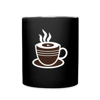 Humor Small Hot Chocolate - Full Colour Mug - black - Front