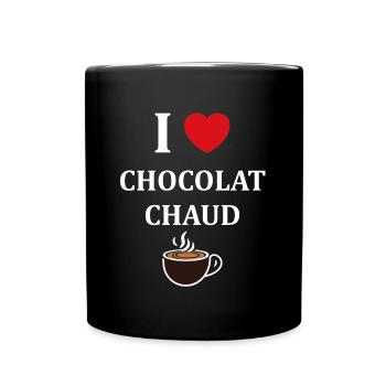 Humor Small Hot Chocolate - Full Colour Mug - black - Front