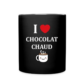 Humor Small Hot Chocolate - Full Colour Mug - black - Front