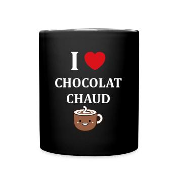 Humor Small Hot Chocolate - Full Colour Mug - black - Front