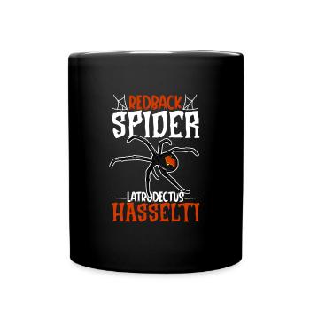 Araignée à dos rouge - Mug uni - noir - Devant