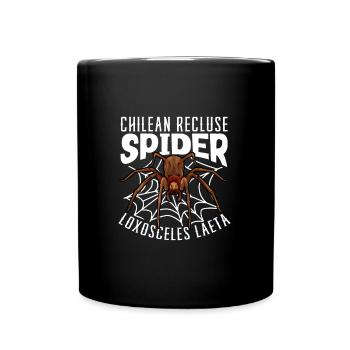 Chilean angle spider - Full Colour Mug - black - Front