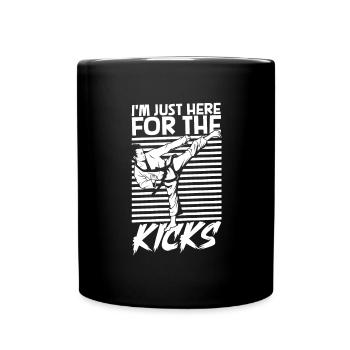 Je ne suis là que pour les coups de pied - Tang Soo Do - Mug uni - noir - Devant