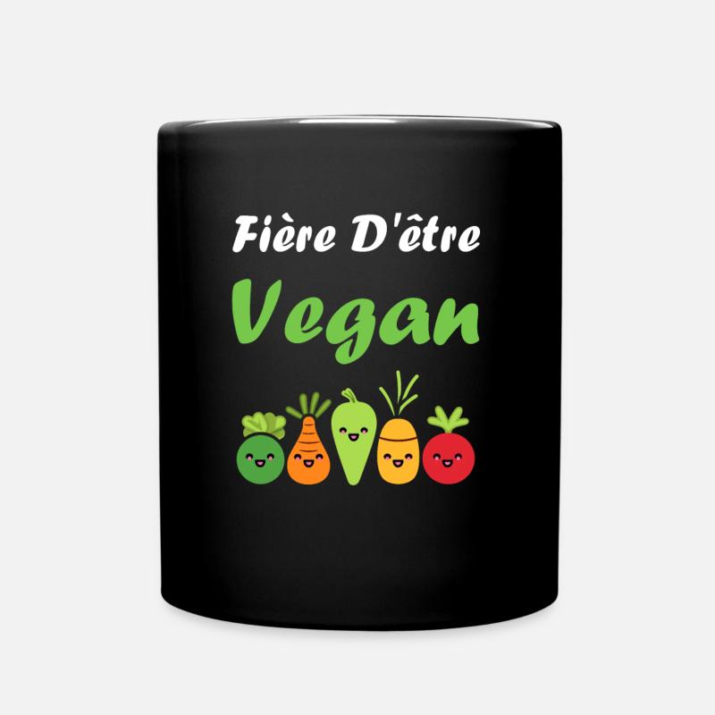 Légumes Humour je suis vegan - Mug uni - noir