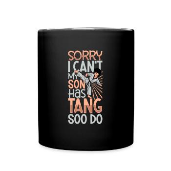 Mon fils fait du Tang So Do - Mug uni - noir - Devant