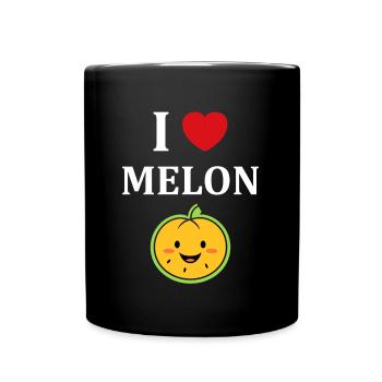 Fruit Humour petit Melon - Mug uni - noir - Devant