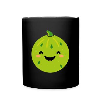 Fruit Humour petit Melon - Mug uni - noir - Devant