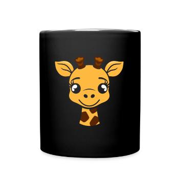 Humor Little Baby Giraffe - Full Colour Mug - black - Front