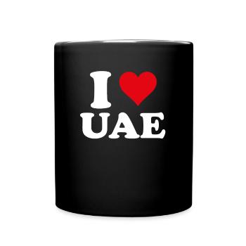 I Love Émirats Arabes Unis Coeur Cadeau Émirati - Mug uni - noir - Devant