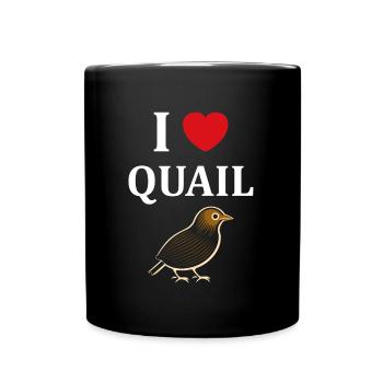 Humour Cailles oiseaux Petite caille - Mug uni - noir - Devant