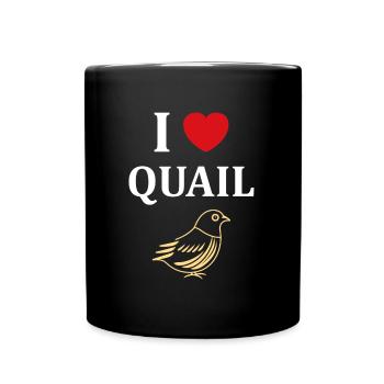 Humour Cailles oiseaux Petite caille - Mug uni - noir - Devant