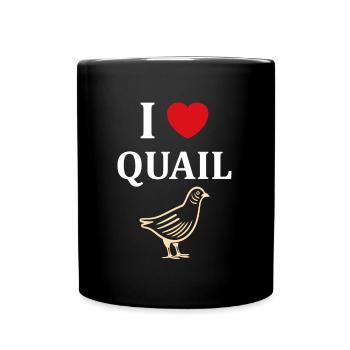 Humour Cailles oiseaux Petite caille - Mug uni - noir - Devant