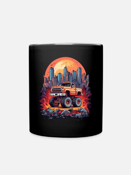 Monster Truck Fan - Tasse einfarbig - Schwarz