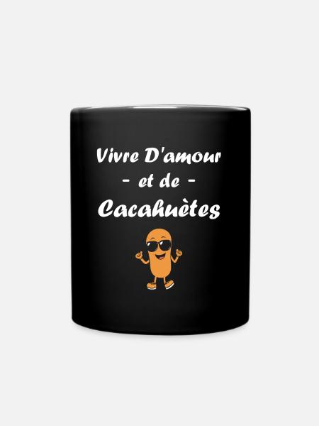 Cacahuètes Humour petite cacahuète - Mug uni - noir