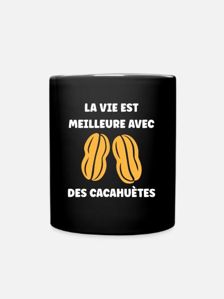 Cacahuètes Humour petite cacahuète - Mug uni - noir