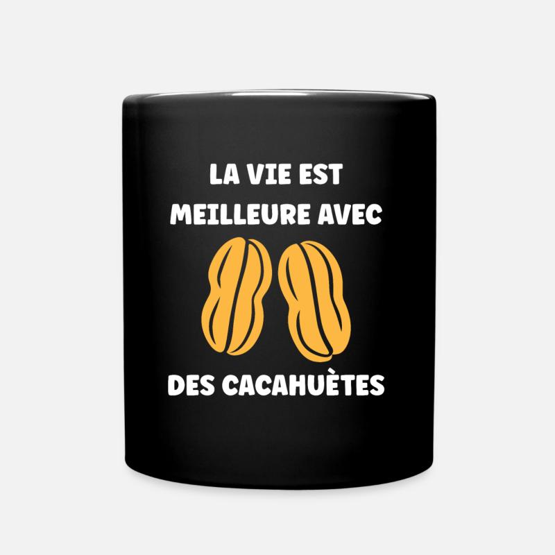 Cacahuètes Humour petite cacahuète - Mug uni - noir