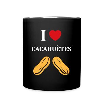 Cacahuètes Humour petite cacahuète - Mug uni - noir - Devant