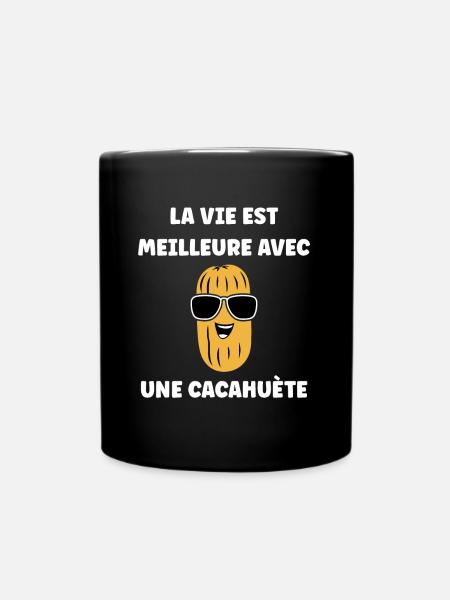 Cacahuètes Humour petite cacahuète - Mug uni - noir