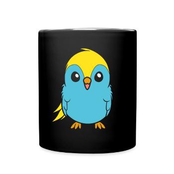Mignonne petite perruche - Mug uni - noir - Devant