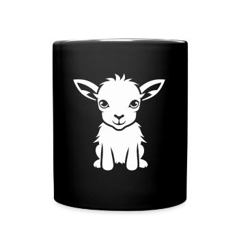 Zitat von Little Goat Humor - Tasse einfarbig - Schwarz - Vorne