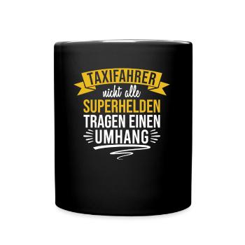 Taxifahrer Kundenservice und Kommunikation - Tasse einfarbig - Schwarz - Vorne