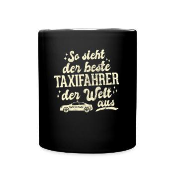 Taxifahrer Freundlichkeit und guter Kundenservice - Tasse einfarbig - Schwarz - Vorne