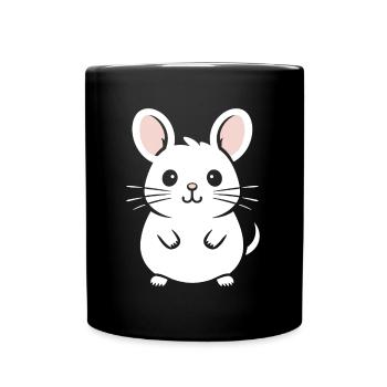 Petit chinchilla mignon - Mug uni - noir - Devant