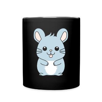 Petit chinchilla mignon - Mug uni - noir - Devant